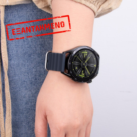 Watchband Hoco WH01 Flexible Series για Samsung Huawei Xiaomi Vivo OPPO κα 22mm Universal Σκούρο Μπλε Silicon Band