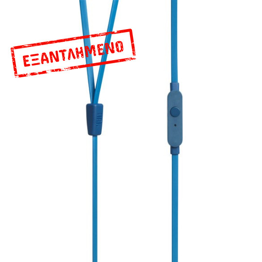 Hands Free JBL Tune 160 In-ear 3.5mm 9mm Dynamic Driver Pure Bass Sound με Μικρόφωνο JBLT160BLU 1.2m Μπλε