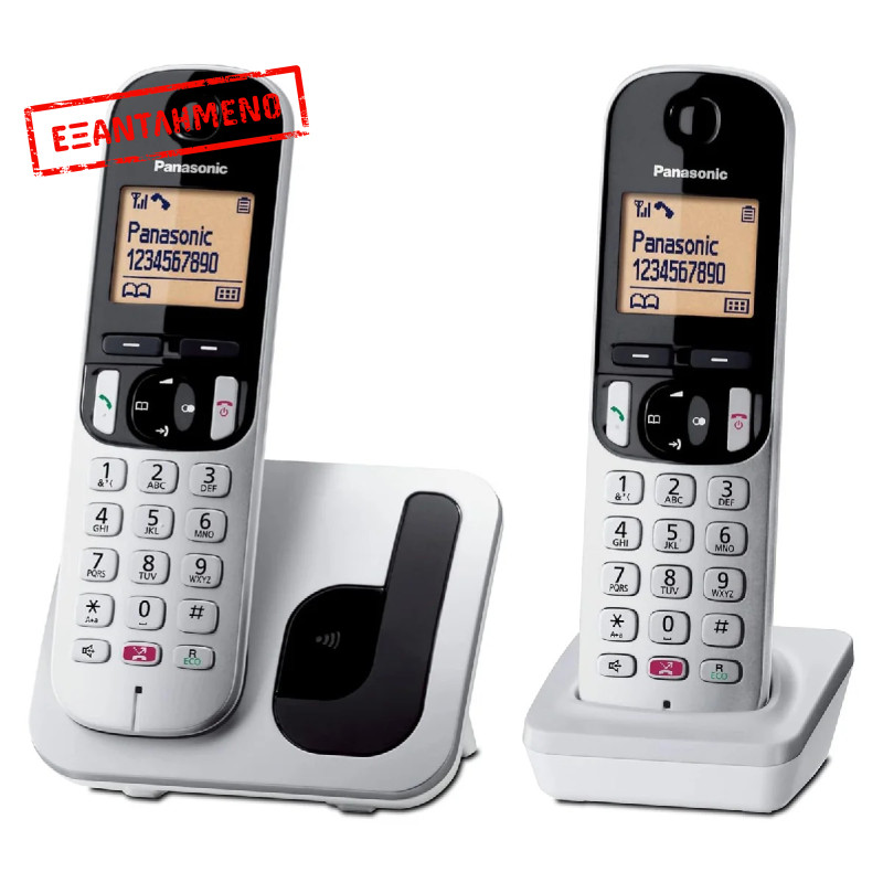 Ασύρματο Ψηφιακό Τηλέφωνο Panasonic KX-TGC252 EU DUO με Πλήκτρο Αποκλεισμού Κλήσεων και Ανοιχτή Ακρόαση Ασημί Ασύρματο Ψηφιακό Τηλέφωνο Panasonic KX-TGC252 EU DUO με Πλήκτρο Αποκλεισμού Κλήσεων και Ανοιχτή Ακρόαση Ασημί