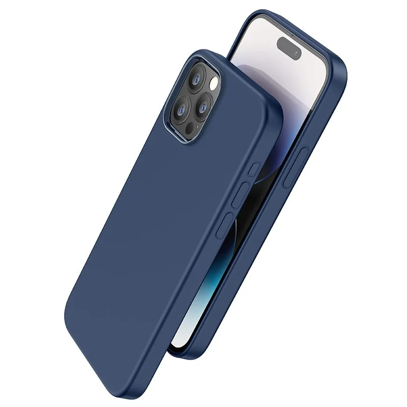 Θήκη Hoco Pure Series Silicone Magnetic για Apple iPhone 15 Pro Μπλε