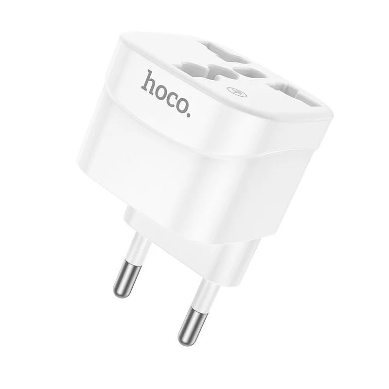 Αντάπτορας Hoco DC60 Universal (UK, 3C 3Plug, 3C 2Plug, US Plug) σε European Λευκός Αντάπτορας Hoco DC60 Universal (UK, 3C 3Plug, 3C 2Plug, US Plug) σε European Λευκός