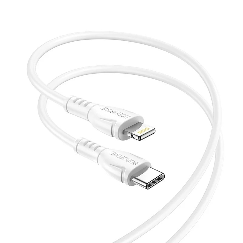 Καλώδιο σύνδεσης Borofone BX51 Triumph USB-C σε Lightning 12W 2.4A Λευκό 1m Καλώδιο σύνδεσης Borofone BX51 Triumph USB-C σε Lightning 12W 2.4A Λευκό 1m