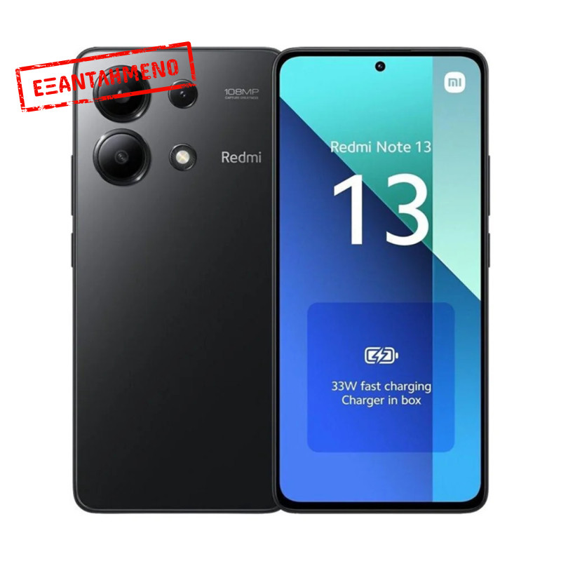 Xiaomi Redmi Note 13 4G Dual Sim 6.67" 6GB/128GB NFC IP54 Midnight Black Xiaomi Redmi Note 13 4G Dual Sim 6.67" 6GB/128GB NFC IP54 Midnight Black
