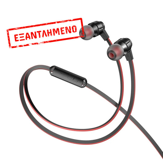 Hands Free Hoco M85 Platinum Sound Universal Earphones Stereo 3.5mm Deep Bass Μαύρο 1.2m