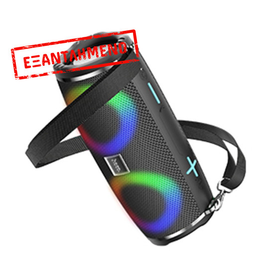Φορητό Ηχείο Wireless Hoco HC12 Sports V5.0 2x5W 1200mAh Ενσωματωμένο Μικρόφωνο FM Micro SD USB AUX LED Μαύρο