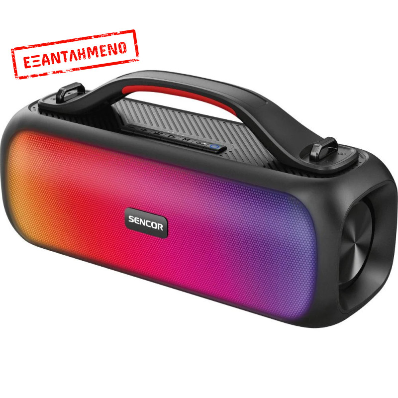 Αδιάβροχο Ασύρματο Ηχείο Bluetooth Sencor SSS 3100 LIGHT 60W, LED Φωτισμό και TWS IPX5