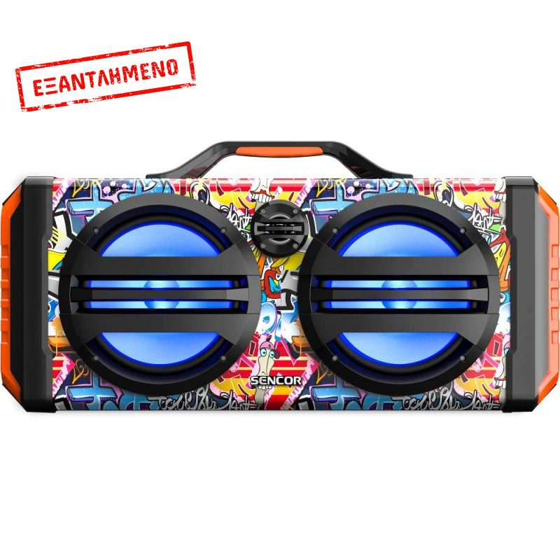 Sencor SSS 3900 KIDS Bluetooth Ηχείο, 100W, Karaoke, Ασύρματο Μικρόφωνο, LED Φωτισμός, FM Radio, USB, MicroSD, 10h Αυτονομία