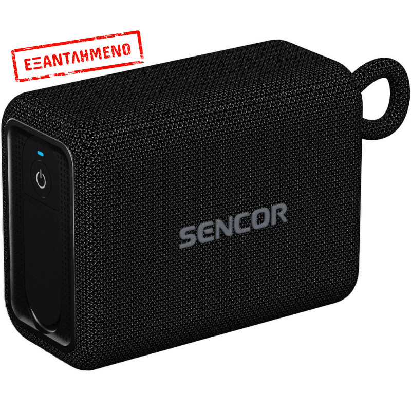 Αδιάβροχο Ασύρματο Ηχείο 5W με FM Ραδιόφωνο και TWS Sencor SSS 1400 Μαύρο