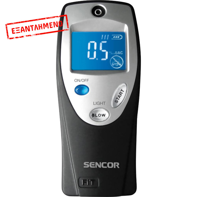 Συσκευή Αλκοτέστ Sencor SCA BA02 με Οθόνη LCD και Ηχητική Ειδοποίηση