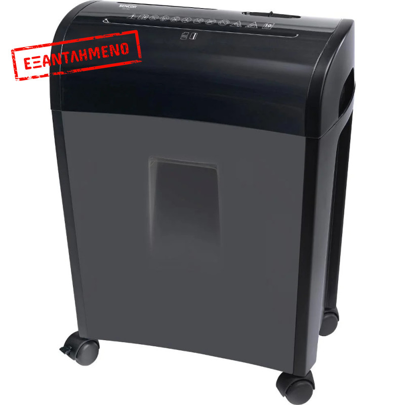 Καταστροφέας Εγγράφων Sencor SSK 482 10 Φύλλων με Καλάθι 14 Λίτρων