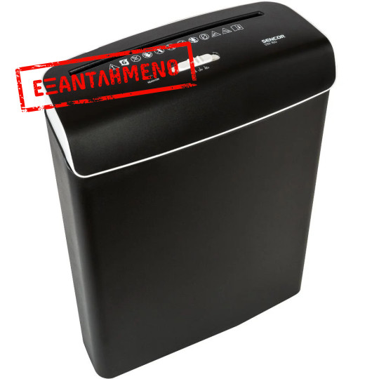 Κάθετος Καταστροφέας Εγγράφων Sencor SSK 160 6 Φύλλων με Καλάθι 7 Λίτρων