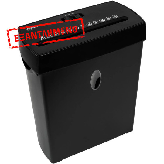 Καταστροφέας Εγγράφων Sencor SSK 361 με Κοπή σε Λωρίδες και Τεμαχισμό 6 Φύλλων με Καλάθι 11 Λίτρων