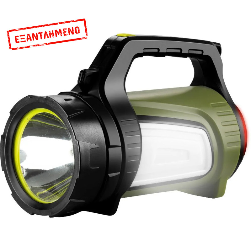 Επαναφορτιζόμενος Φακός Retlux RPL 87 400 Lumens Απόσταση Δέσμης: 150m Αυτονομία: 10h Βάρος: 641gr IP44 με Λειτουργία Powerbank 4400mAh