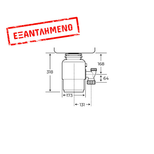 Σκουπιδοφάγος TEKA Αυτόματη λειτουργία και Ανοξείδωτες Λεπίδες 380W 980ml TR 550 115890013