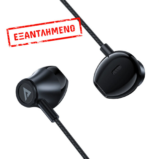 Hands Free Acefast L2 Stereo Earphones USB-C Braided 1.2m Μαύρο με HD Μικρόφωνο Συμβατά με Όλες τις Συσκευές USB-C