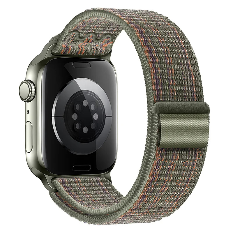 Watchband Hoco WA25 42/44/45/49mm Nylon Strap για Apple Watch series 1/2/3/4/5/6/7/8/9/SE/SE2/Ultra/Ultra2 Dark Green and Orange Watchband Hoco WA25 42/44/45/49mm Nylon Strap για Apple Watch series 1/2/3/4/5/6/7/8/9/SE/SE2/Ultra/Ultra2 Dark Green and Orange