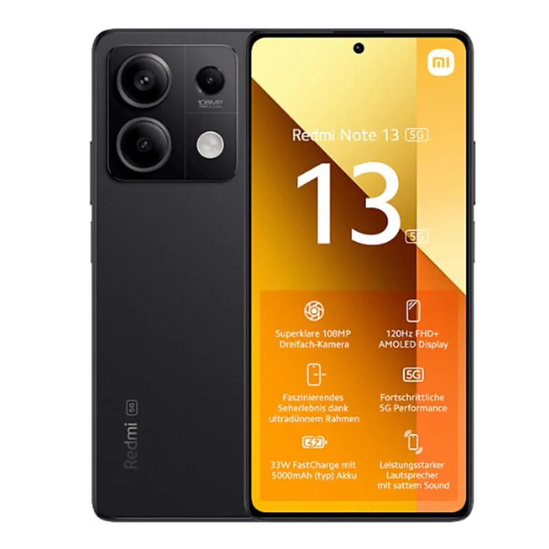 Xiaomi Redmi Note 13 5G Dual Sim 6.67" 6GB/128GB NFC IP54 Graphite Black Xiaomi Redmi Note 13 5G Dual Sim 6.67" 6GB/128GB NFC IP54 Graphite Black