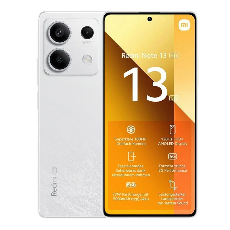 Xiaomi Redmi Note 13 5G Dual Sim 6.67" 6GB/128GB NFC IP54 Arctic White Xiaomi Redmi Note 13 5G Dual Sim 6.67" 6GB/128GB NFC IP54 Arctic White