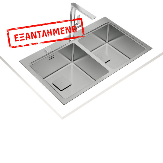 Νεροχύτης Inox TEKA 2 Γούρνες για Ένθετη Τοποθέτηση 86x52cm ZENIT RS15 2B Auto Pro Maestro 115030016