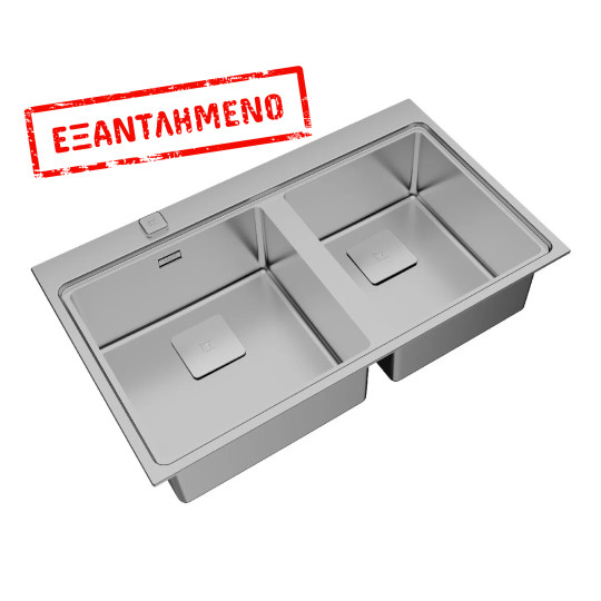 Νεροχύτης Inox TEKA 2 Γούρνες για Ένθετη Τοποθέτηση 86x52cm ZENIT RS15 2B Auto Pro Maestro 115030016