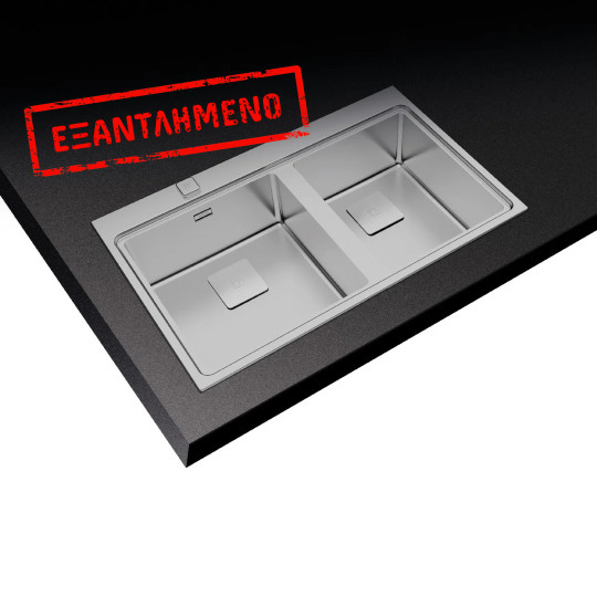 Νεροχύτης Inox TEKA 2 Γούρνες για Ένθετη Τοποθέτηση 86x52cm ZENIT RS15 2B Auto Pro Maestro 115030016