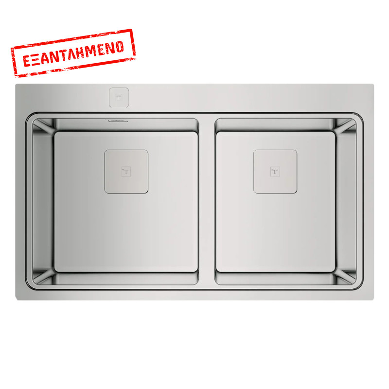 Νεροχύτης Inox TEKA 2 Γούρνες για Ένθετη Τοποθέτηση 86x52cm ZENIT RS15 2B Auto Pro Maestro 115030016