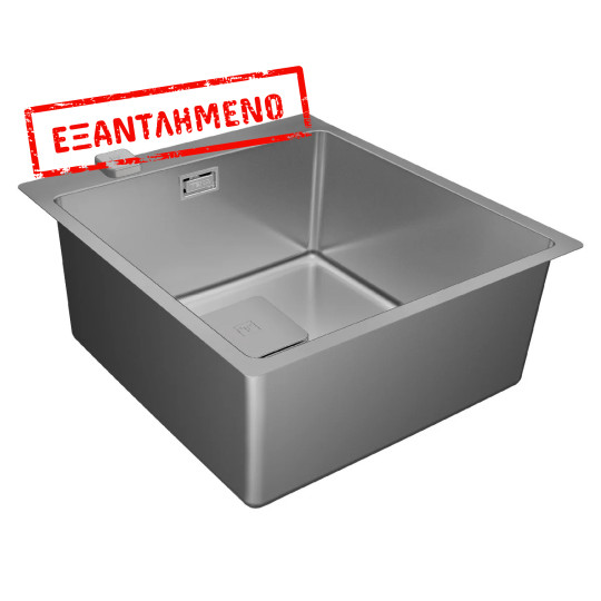 Νεροχύτης Inox TEKA 1 Γούρνα για Ένθετη &  Επιπέδη Τοποθέτηση 44x50cm FORLINEA 40.40 RS 15 Auto 115000019