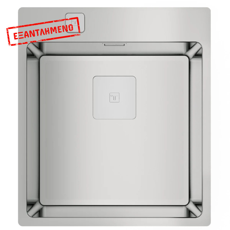 Νεροχύτης Inox TEKA 1 Γούρνα για Ένθετη &  Επιπέδη Τοποθέτηση 44x50cm FORLINEA 40.40 RS 15 Auto 115000019