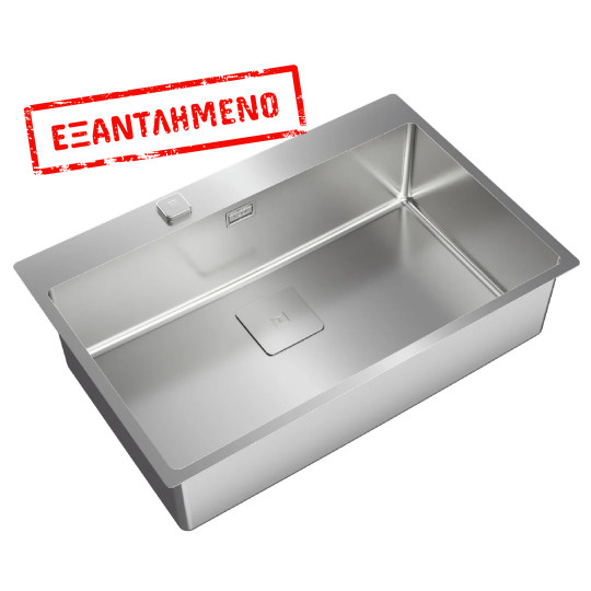 Νεροχύτης Inox TEKA 1 Γούρνα για Ένθετη & Επίπεδη Τοποθέτηση 75x50cm FORLINEA RS15 71.40 Auto 115000052