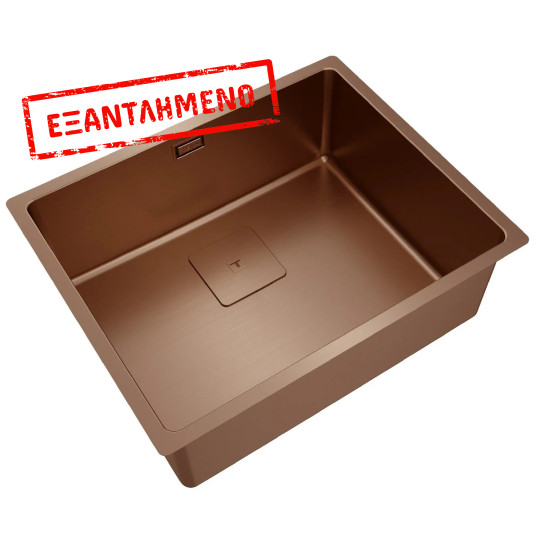 Νεροχύτης Χάλκινος TEKA 1 Γούρνα για Ένθετη, Επίπεδη & Υποκαθήμενη Τοποθέτηση 54x44cm FLEXLINEA RS15 50.40 115000025