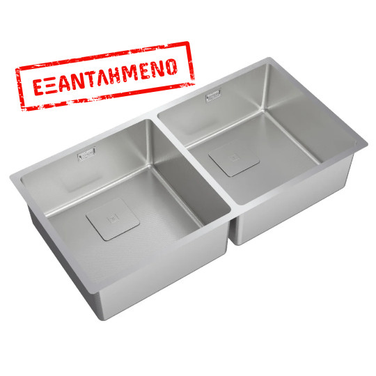 Νεροχύτης Inox TEKA 2 Γούρνες για Ένθετη, Επίπεδη & Υποκαθήμενη Τοποθέτηση 86x44cm FLEXLINEA RS15 2B 860 PureClean 115030026