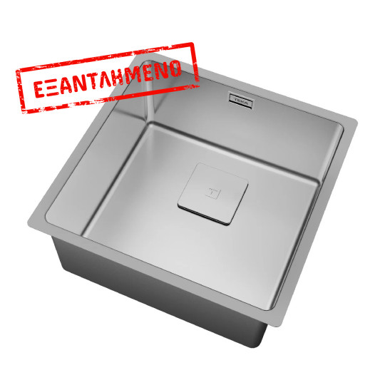 Νεροχύτης Inox TEKA 1 Γούρνα για Ένθετη, Επίπεδη & Υποκαθήμενη Τοποθέτηση 44x44cm FLEX LINEA 40.40 RS 15 115000014