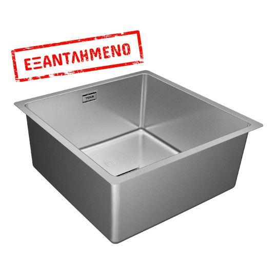 Νεροχύτης Inox TEKA 1 Γούρνα για Ένθετη, Επίπεδη & Υποκαθήμενη Τοποθέτηση 44x44cm FLEX LINEA 40.40 RS 15 115000014