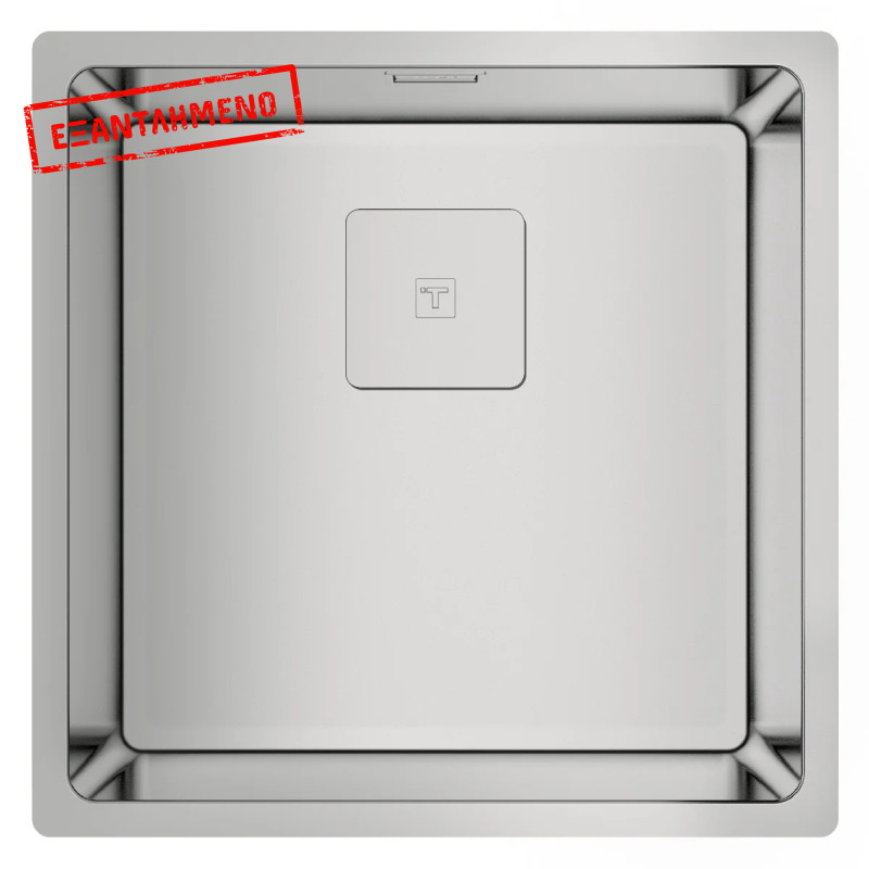 Νεροχύτης Inox TEKA 1 Γούρνα για Ένθετη, Επίπεδη & Υποκαθήμενη Τοποθέτηση 44x44cm FLEX LINEA 40.40 RS 15 115000014