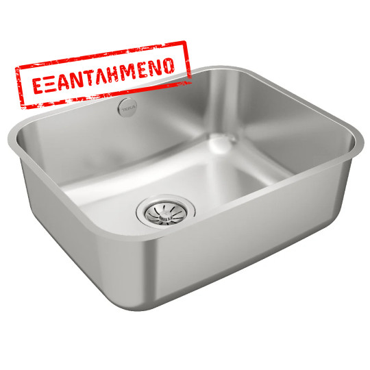 Νεροχύτης Inox TEKA 1 Γούρνα για Υποκαθήμενη Τοποθέτηση 53x43cm BBE 50.40 PLUS 1B TOTAL 10125122