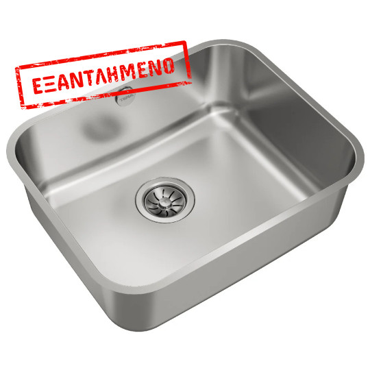 Νεροχύτης Inox TEKA 1 Γούρνα για Υποκαθήμενη Τοποθέτηση 53x43cm BBE 50.40 PLUS 1B TOTAL 10125122