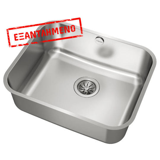 Νεροχύτης Inox TEKA 1 Γούρνα για Υποκαθήμενη Τοποθέτηση 53x43cm BBE 50.40 PLUS 1B TOTAL 10125122