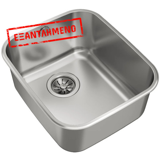 Νεροχύτης Inox TEKA 1 Γούρνα για Υποκαθήμενη Τοποθέτηση 36,7x42,7cm BE 34.40 PLUS 1B TOTAL 10125149