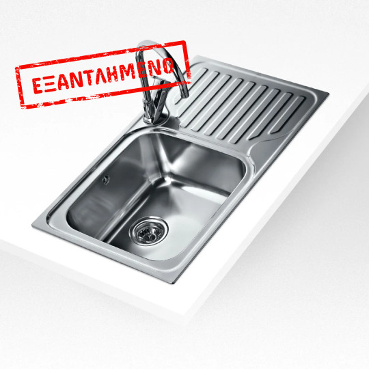 Νεροχύτης Inox TEKA 1 Γούρνα με Ποδιά Αριστερά για Ένθετη Τοποθέτηση 86x50cm CLASSIC MAX 1B 1D Micro Σαγρέ 11119203