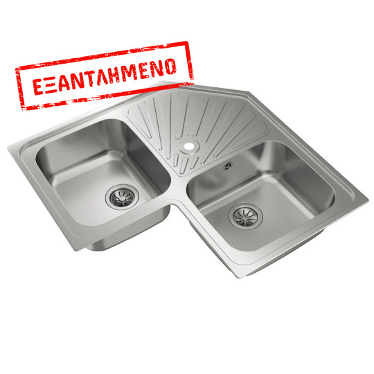 Νεροχύτης Inox TEKA 1 Γούρνα με Ποδιά για Ένθετη Τοποθέτηση 83x83cm CLASSIC 1B 1D TOTAL 10118005