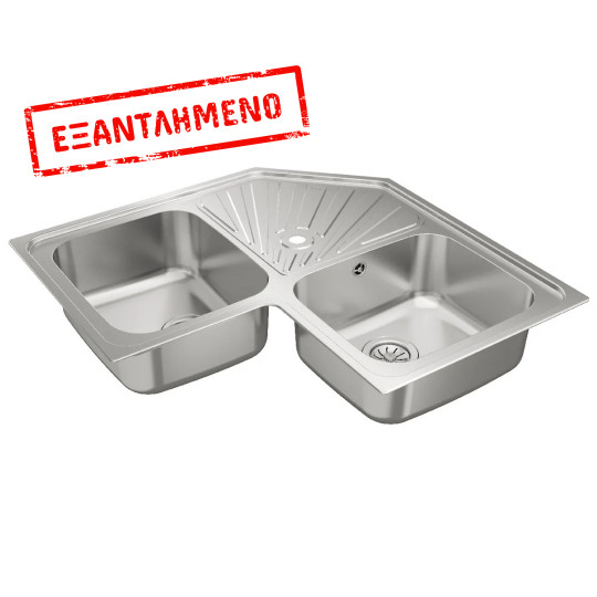 Νεροχύτης Inox TEKA 1 Γούρνα με Ποδιά για Ένθετη Τοποθέτηση 83x83cm CLASSIC 1B 1D TOTAL 10118005