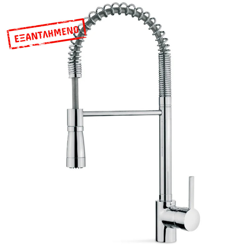 Μπαταρία Νεροχύτη Inox TEKA Επαγγελματικού Τύπου, Περιστρεφόμενη με Pull-Down Ντους ARK 939 1/2"Maestro 239391210