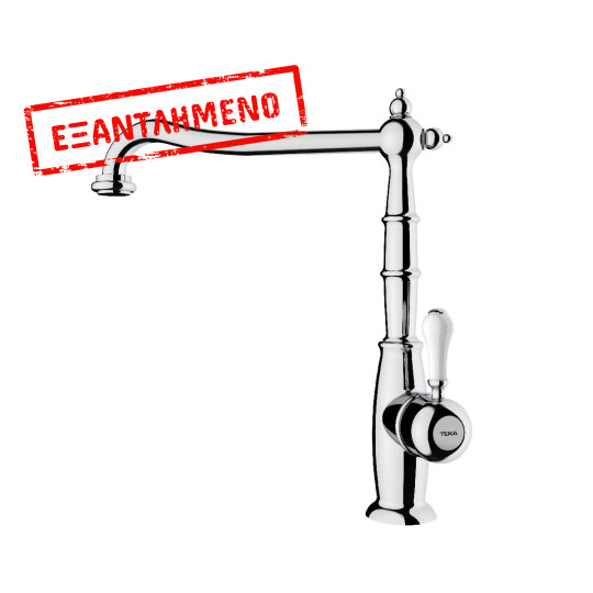 Μπαταρία Νεροχύτη Inox TEKA Περιστρεφόμενη με Retro Design & Κεραμικό Λευκό Χερούλι FO 915 3/8”-1/2”TOTAL 116030038 Μπαταρία Νεροχύτη Inox TEKA Περιστρεφόμενη με Retro Design & Κεραμικό Λευκό Χερούλι FO 915 3/8”-1/2”TOTAL 116030038