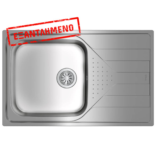 Νεροχύτης Inox TEKA 1 Γούρνα με Ποδιά για Ένθετη Τοποθέτηση 79x50cm UNIVERSE 50 TOTAL 115110017