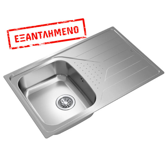 Νεροχύτης Inox TEKA 1 Γούρνα με Ποδιά για Ένθετη Τοποθέτηση 79x50cm UNIVERSE 45 TOTAL 115110011