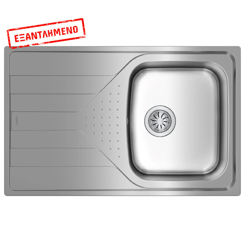 Νεροχύτης Inox TEKA 1 Γούρνα με Ποδιά για Ένθετη Τοποθέτηση 79x50cm UNIVERSE 45 TOTAL 115110011