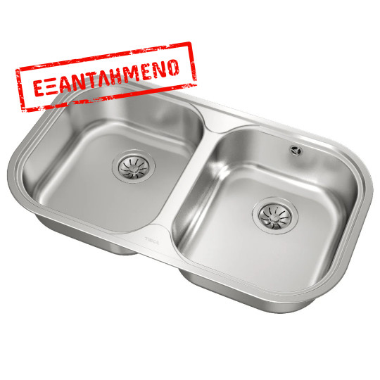 Νεροχύτης Inox TEKA 2 Γούρνες  για Ένθετη Τοποθέτηση 82.8x48.5cm STYLO 2B TOTAL 11107027