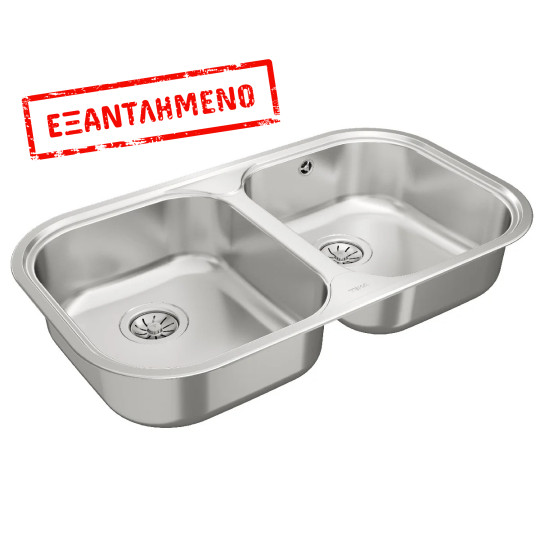 Νεροχύτης Inox TEKA 2 Γούρνες  για Ένθετη Τοποθέτηση 82.8x48.5cm STYLO 2B TOTAL 11107027