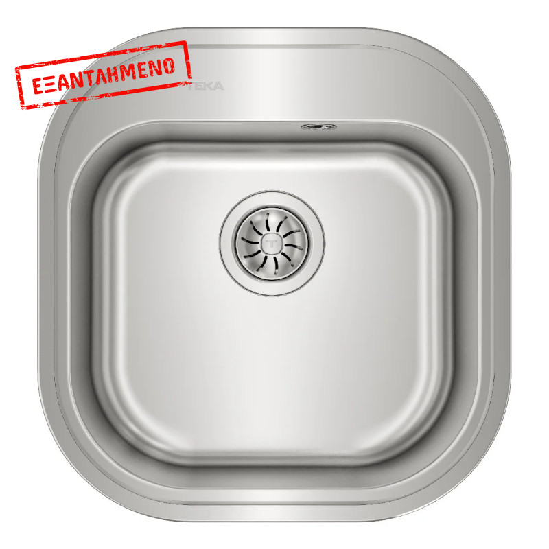 Νεροχύτης Inox TEKA 1 Γούρνα  για Ένθετη Τοποθέτηση 46.5x48.5cm STYLO 1B TOTAL Σαγρέ 10107041