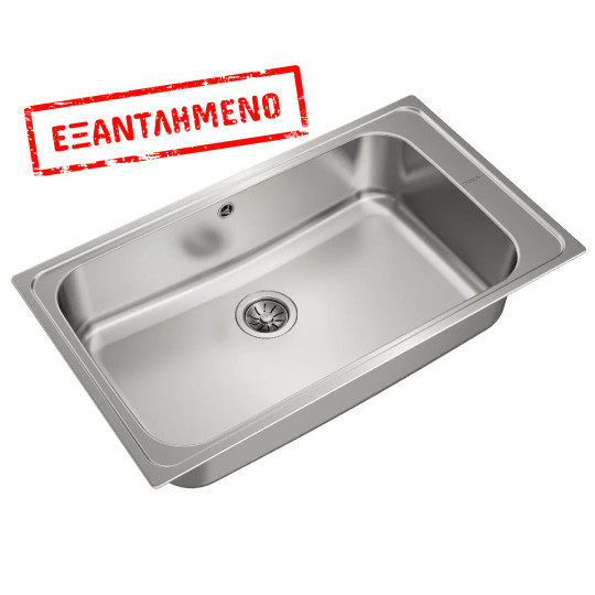 Νεροχύτης Inox TEKA 1 Γούρνα  για Ένθετη Τοποθέτηση 86x50cm ΒΑΗΙΑ 1B TOTAL 11127004